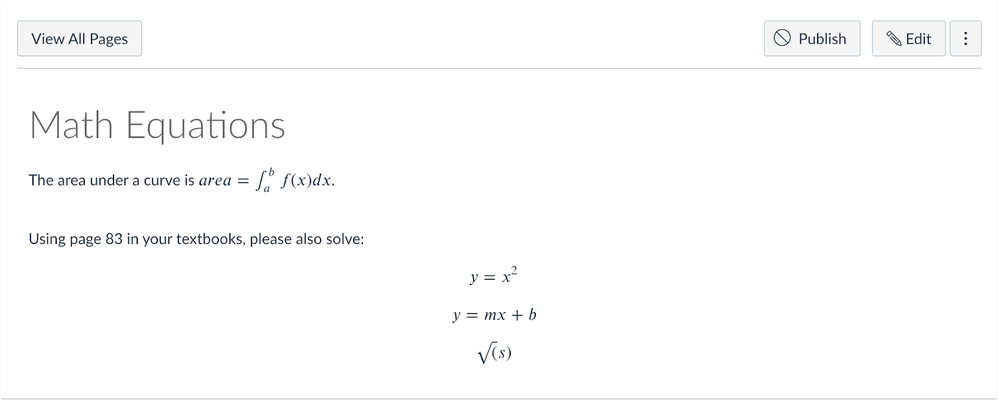 screen capture after published